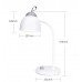 Adjustable LED Desk Lamp Rechargeable Portable Table Light with Flexible Gooseneck, Rotary Switch, Carry Hook 20.1” Study & Reading Lamp for Bedroom, Office, Dorm